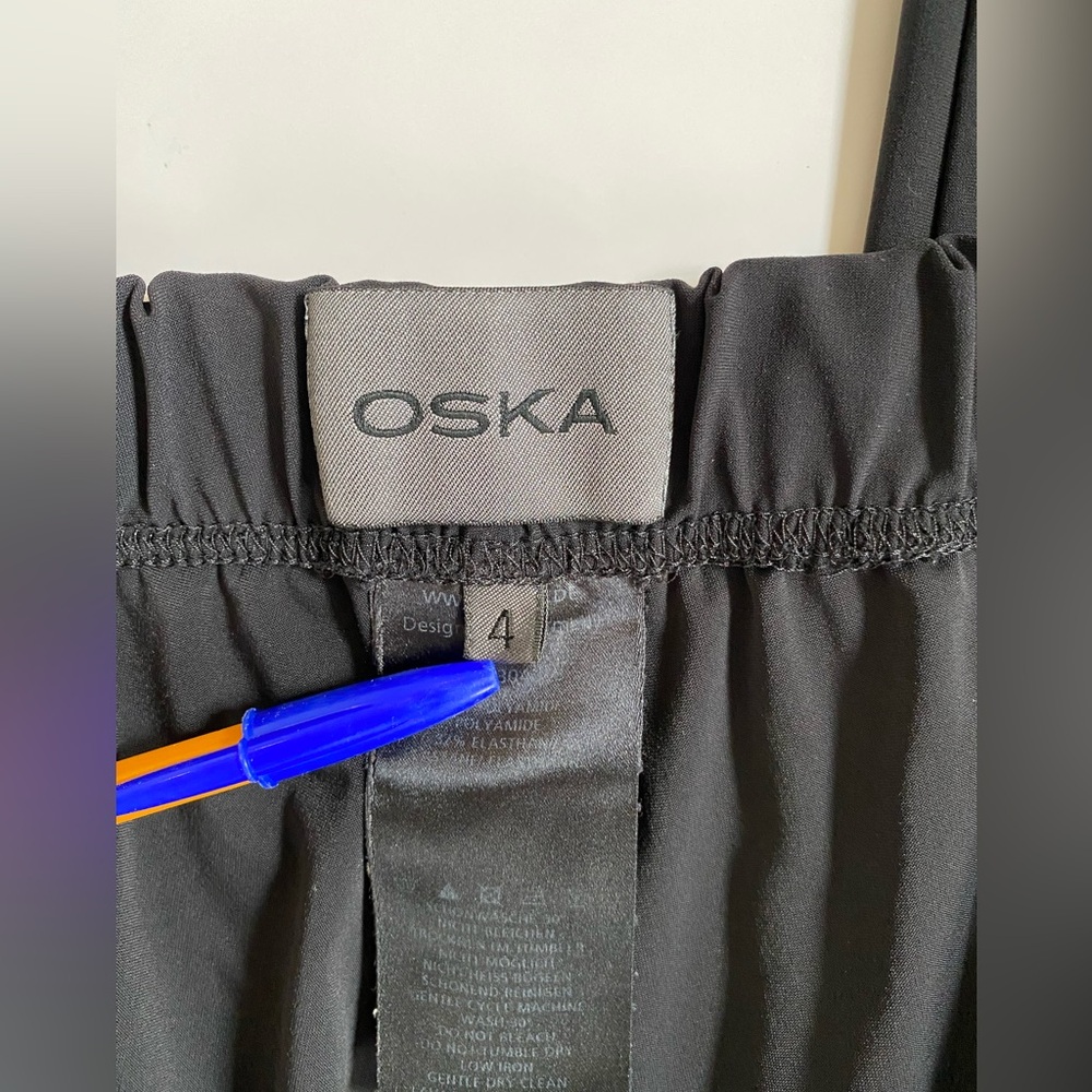 OSKA Black Jersey Women’s Pull-On Elastic Waist Pants Trousers 505 size 14 - Picture 7 of 16